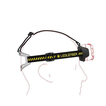 Ledlenser HF8R Work - Lampe frontale rechargeable à LED à intensité réglable LED/3700 mAh IP68 1600 lm 90 h noire