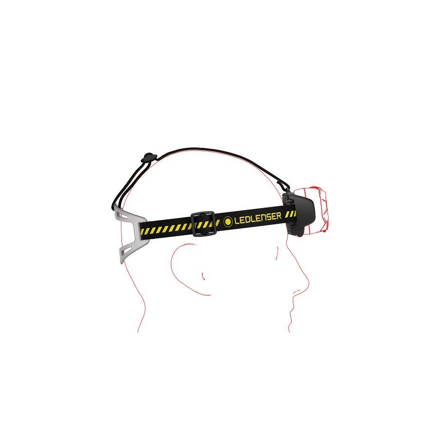 Ledlenser HF8R Work - Lampe frontale rechargeable à LED à intensité réglable LED/3700 mAh IP68 1600 lm 90 h noire