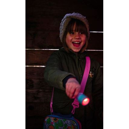 Ledlenser KIDBEAM4 RAINBOW - lampe de poche pour enfants à luminosité réglable LED/2xAAA IP44 violette