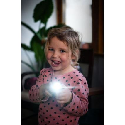 Ledlenser KIDBEAM4 RAINBOW - lampe de poche pour enfants à luminosité réglable LED/2xAAA IP44 violette