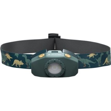 Ledlenser KIDLED2 DINO - Lampe frontale LED pour enfants à intensité réglable LED/1xAAA IPX4 40 lm 20 h vert