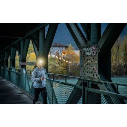 Ledlenser NEO1R - Lampe frontale LED rechargeable à intensité réglable, LED/730 mAh, IP67, 250 lm, 15 h, vert