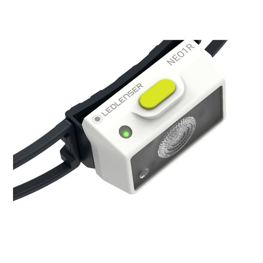 Ledlenser NEO1R - Lampe frontale LED rechargeable à intensité réglable, LED/730 mAh, IP67, 250 lm, 15 h, vert
