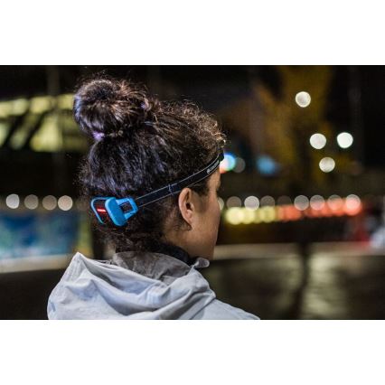 Ledlenser NEO5R - lampe frontale rechargeable LED à intensité réglable / 1800 mAh IP54 600 lm 35 h bleu