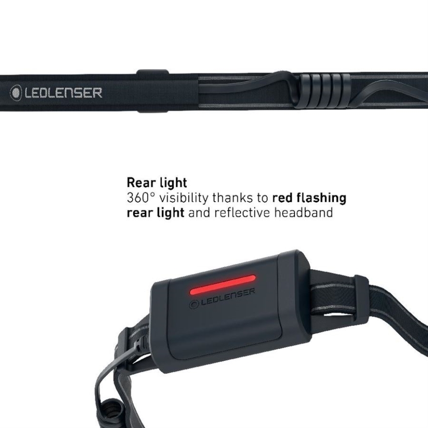 Ledlenser NEO5R - lampe frontale rechargeable LED à intensité réglable / 1800 mAh IP54 600 lm 35 h bleu