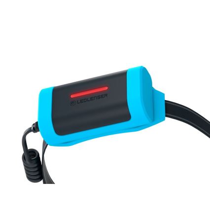 Ledlenser NEO9R - Lampe frontale rechargeable à LED à intensité réglable LED/5000 mAh IP54 1200 lm 120h noir/bleu