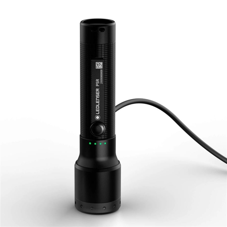 Ledlenser P5R - Lampe torche LED rechargeable à intensité réglable LED/1xAA/700 mAh IP68 750 lm 20 h noire
