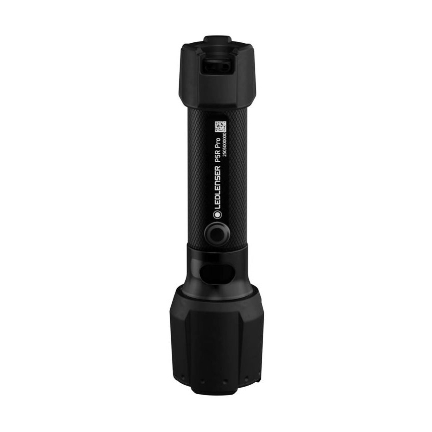 Ledlenser P5R PRO - Lampe de poche rechargeable LED à intensité réglable, batterie 920 mAh, indice de protection IP68, 750 lm, autonomie 18 h, noire