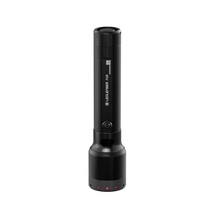 Ledlenser P6R - Lampe torche LED rechargeable à intensité variable LED/3000 mAh IP68 1200 lm 65 h noire