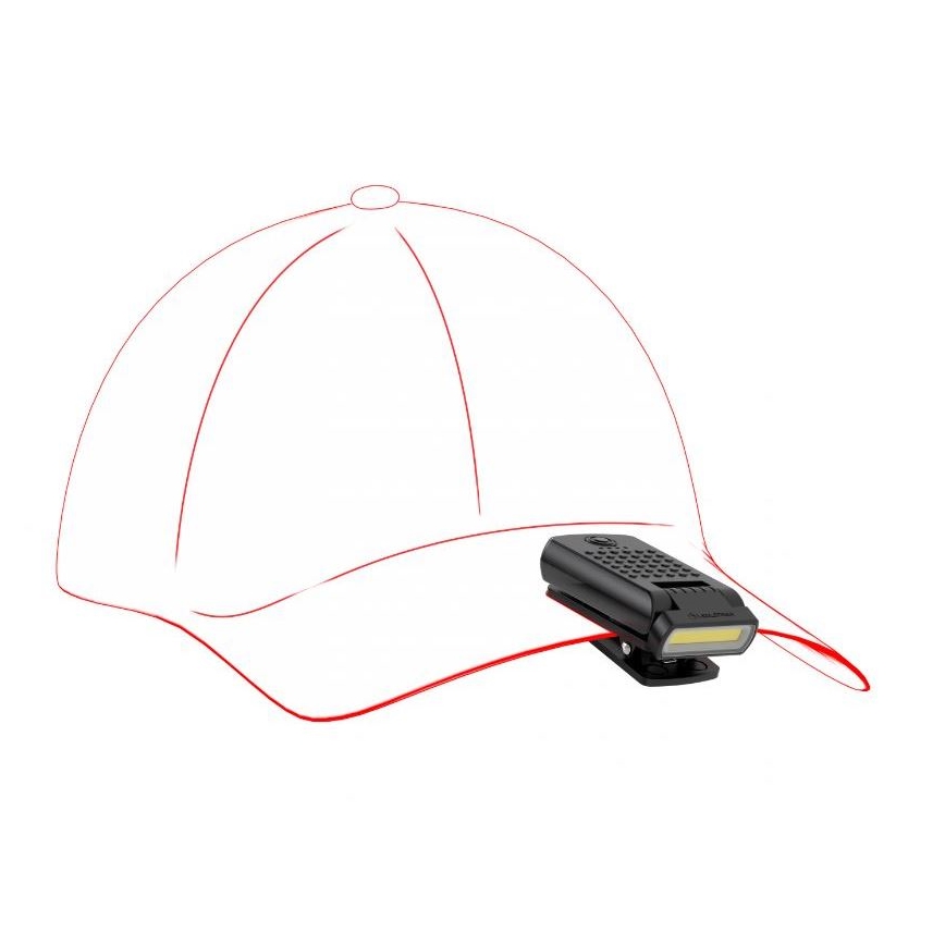 Ledlenser W1R - Lampe de travail LED rechargeable et dimmable avec clip LED/740 mAh IP54 220 lm
