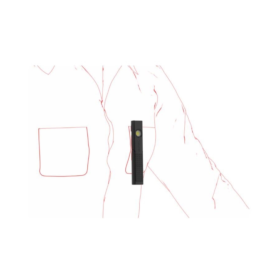 Ledlenser W4R - Lampe de travail rechargeable à LED, à intensité variable, 760 mAh, IP54, 220 lm