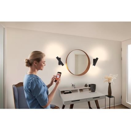 Ledvance - Applique murale à intensité variable SMART+ CROSS 2xLED/6W/230V 3000-6500K Wi-Fi