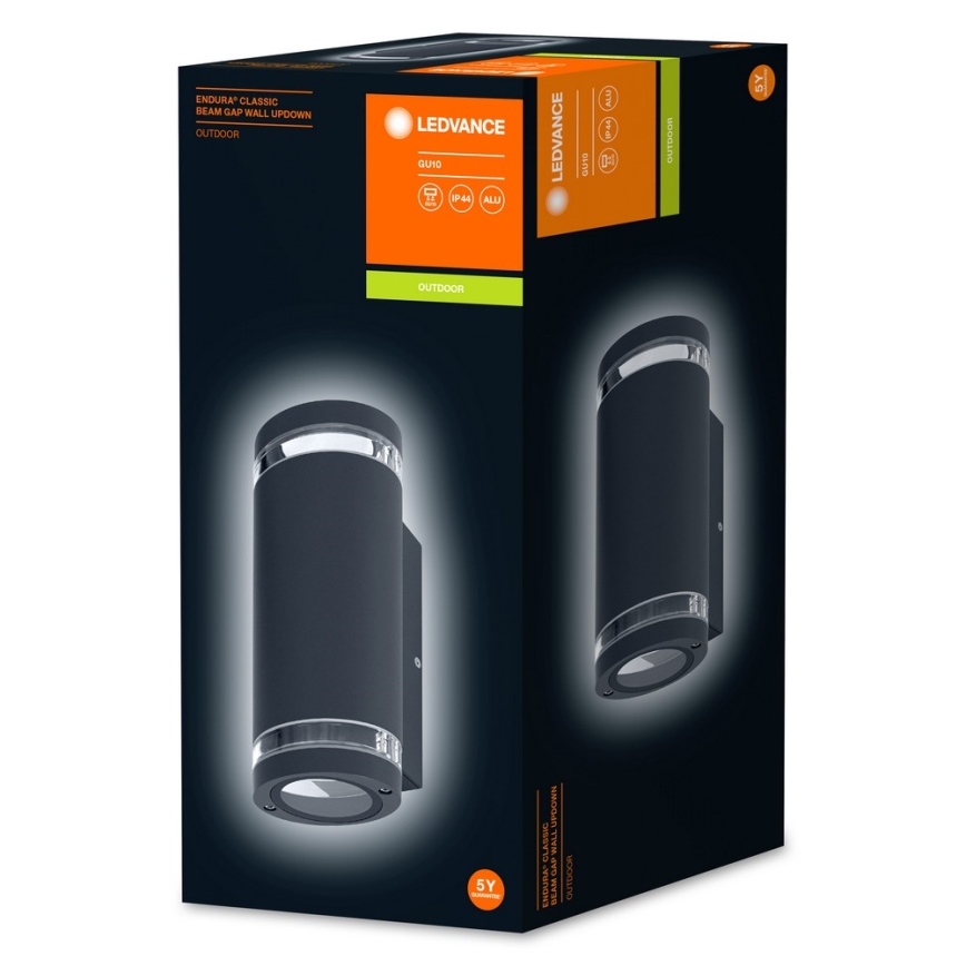 Ledvance - Applique murale d'extérieur BEAM 2xGU10/35W/230V IP44