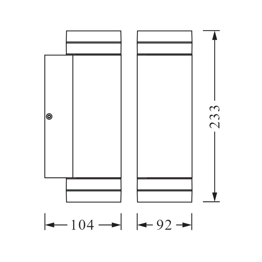 Ledvance - Applique murale d'extérieur BEAM 2xGU10/35W/230V IP44