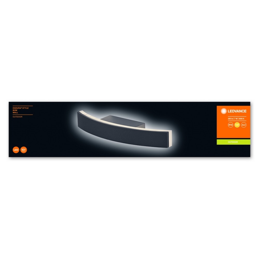 Ledvance - Applique murale d'extérieur BOW LED/7W/230V IP54
