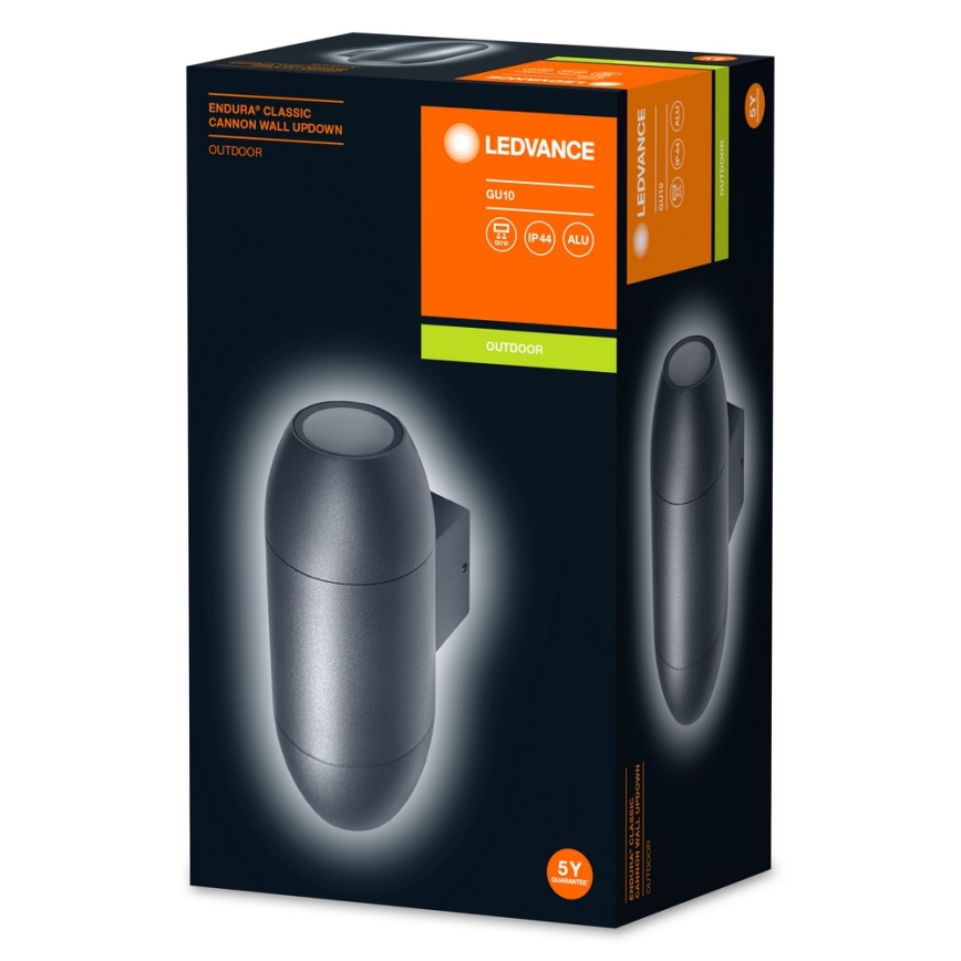 Ledvance - Applique murale d'extérieur CANNON 2xGU10/35W/230V IP44