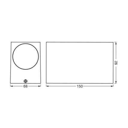 Ledvance - Applique murale d'extérieur ENDURA CLASSIC 2xGU10/35W/230V IP44