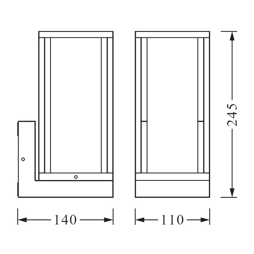 Ledvance - Applique murale d'extérieur FRAME 1xE27/60W/230V IP44