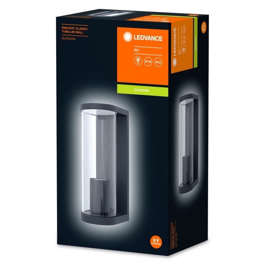 Ledvance - Applique murale d'extérieur TUBULAR 1xE27/60W/230V IP44
