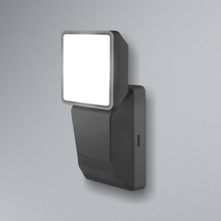 Ledvance - Applique murale extérieur LED avec capteur SPOT LED/8W/230V IP55 noir