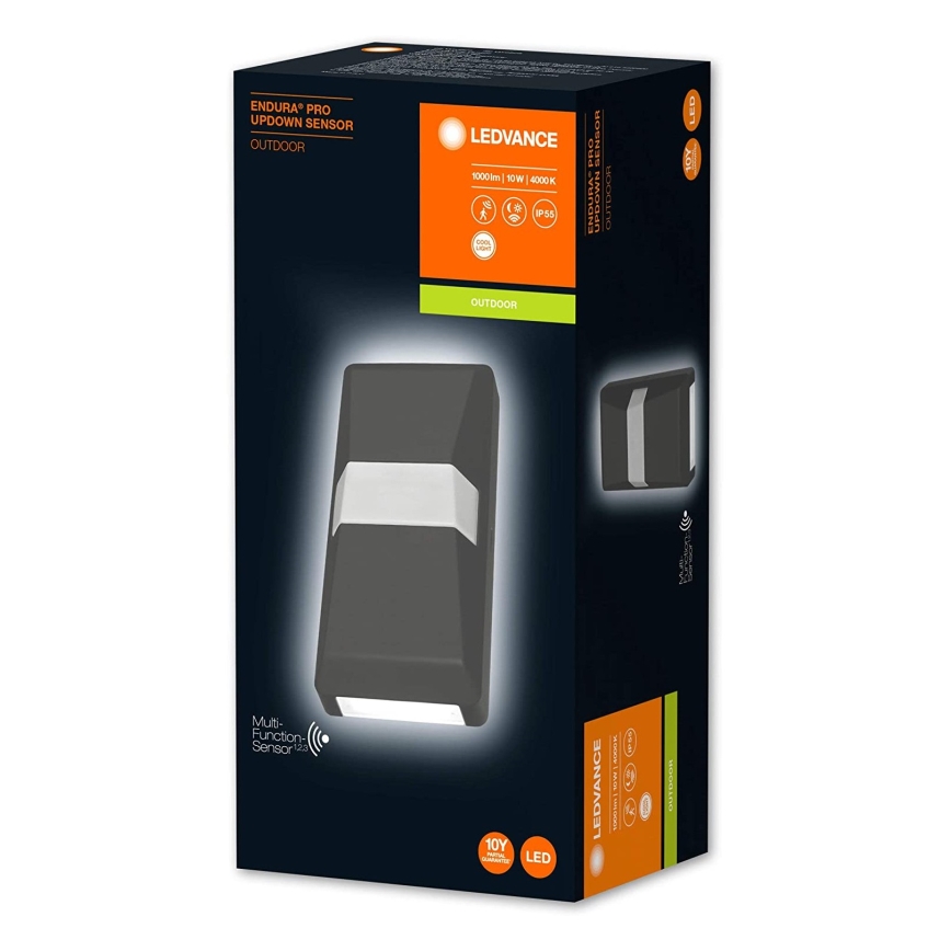 Ledvance - Applique murale extérieur LED avec capteur UPDOWN LED/10W/230V IP55