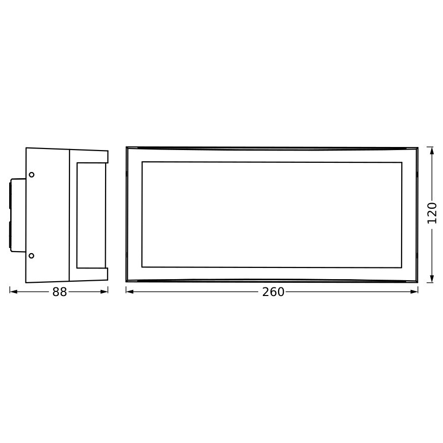 Ledvance - Applique murale extérieure CUADRA 1xE27/40W/230V IP65