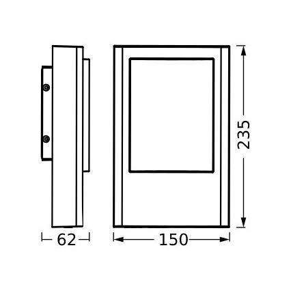 Ledvance - Applique murale extérieure ENDURA STYLE LED/12,5W/230V IP44