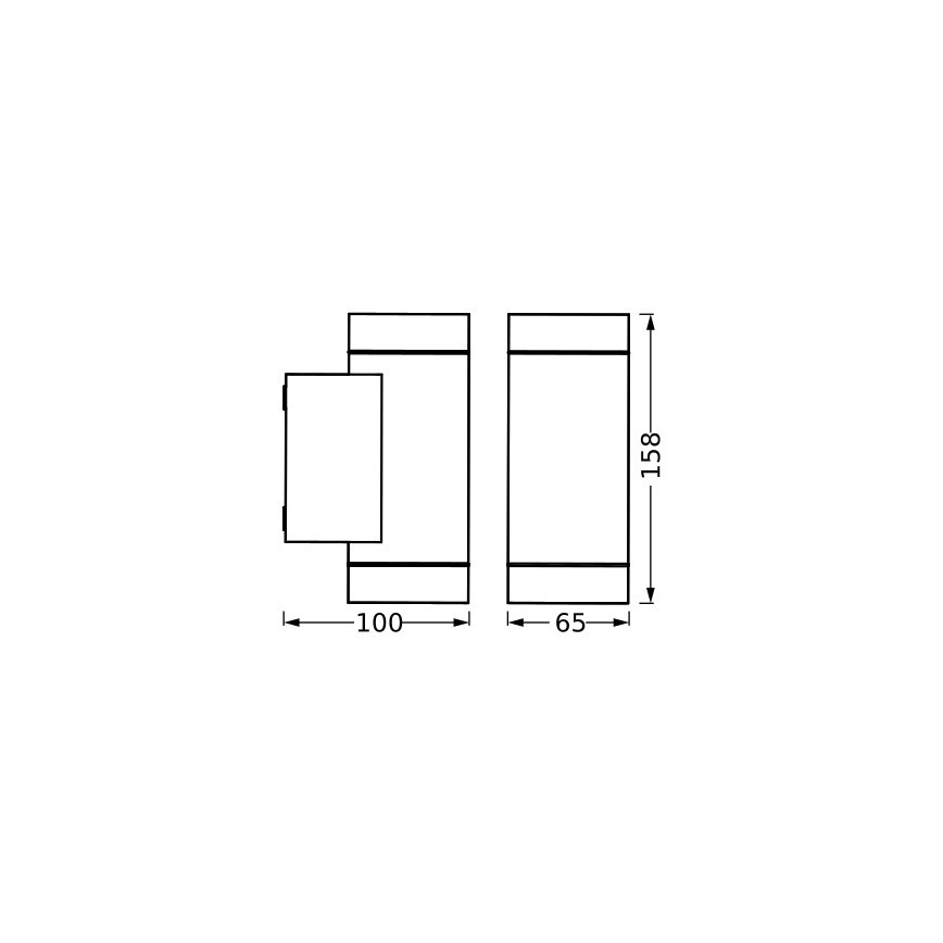 Ledvance - Applique murale extérieure ITYS 2xGU10/35W/230V IP65