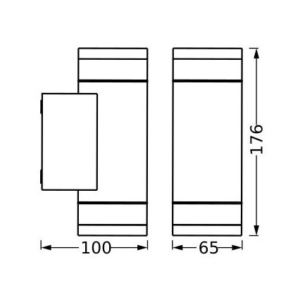 Ledvance - Applique murale extérieure IVE 2xGU10/35W/230V IP65