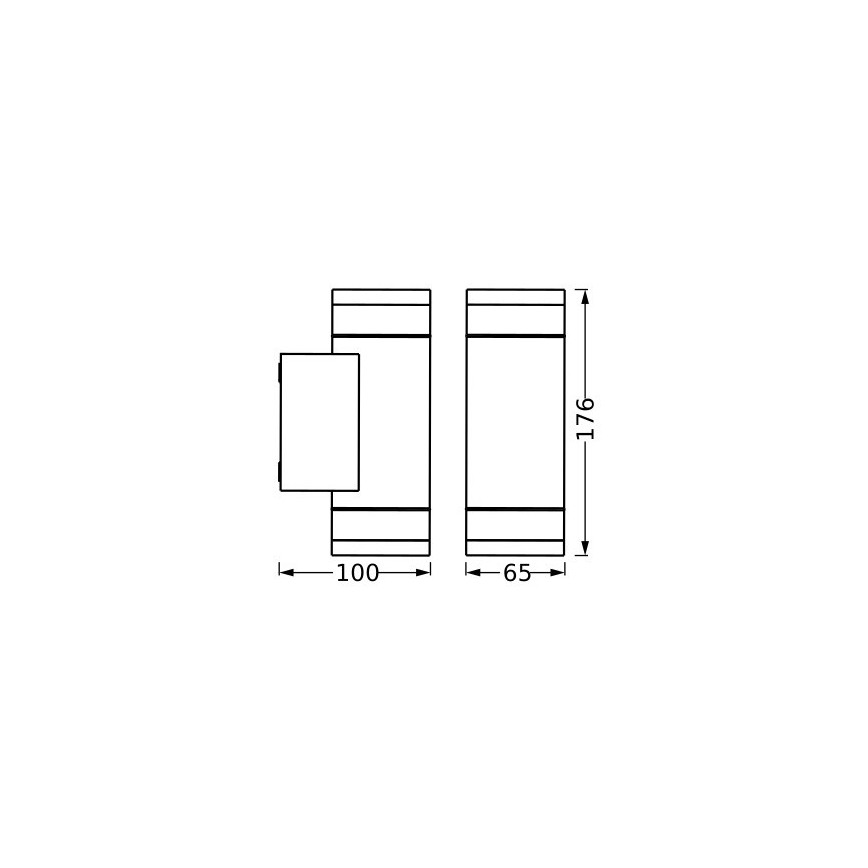 Ledvance - Applique murale extérieure IVE 2xGU10/35W/230V IP65