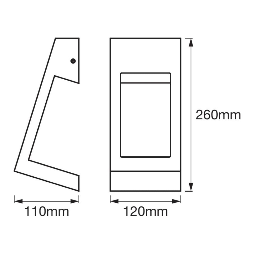 Ledvance - Applique murale extérieure LED EDGE LED/7W/230V IP44