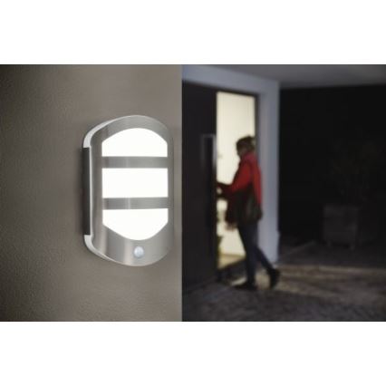 Ledvance - Applique murale LED extérieur avec capteur PLATE LED/12,5W/230V IP44