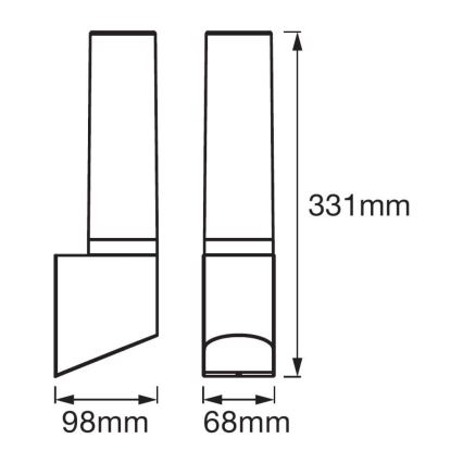 Ledvance - Applique murale LED FLARE 1xLED/7W/230V IP44