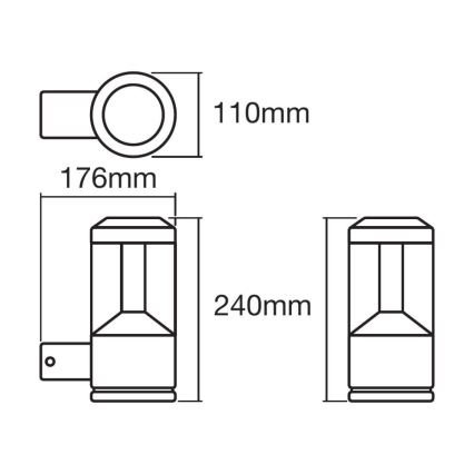 Ledvance -Applique murale LED RVBW à intensité variable SMART+ MODERN LED/12W/230V IP44 Bluetooth