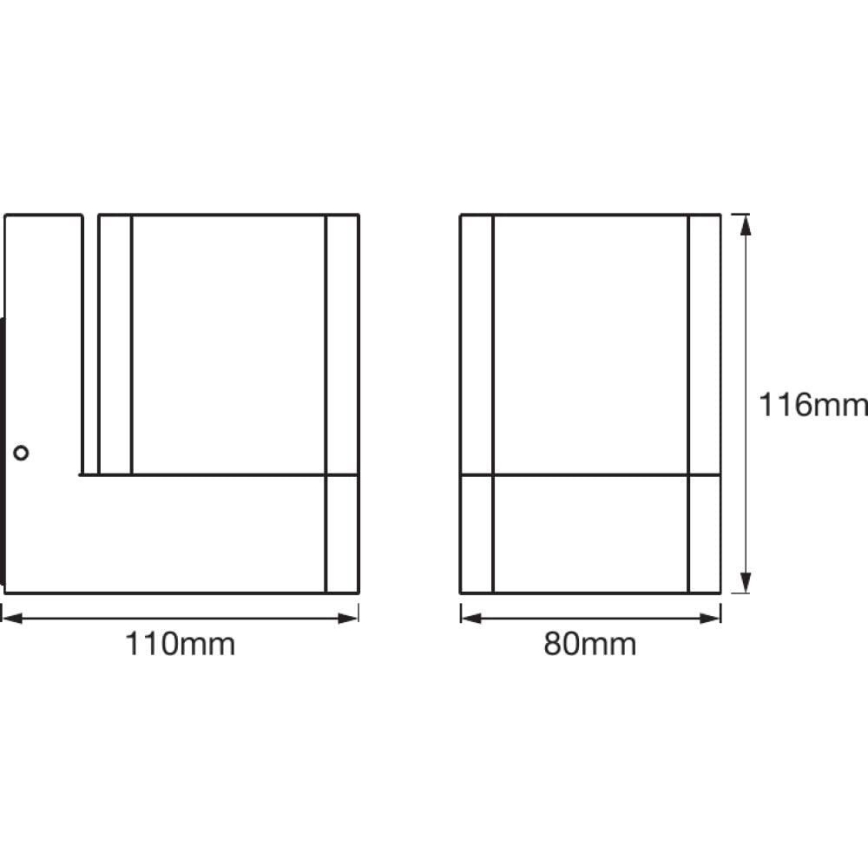 Ledvance - Applique murale LED RVBW extérieur SMART+ CUBE LED/9,5W/230V IP44 Wi-Fi