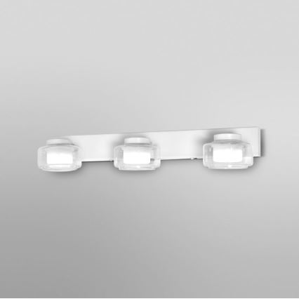 Ledvance - Applique murale salle de bain ORBIS FLAME 3xLED/5,5W/230V 3000/4000K IP44 blanc