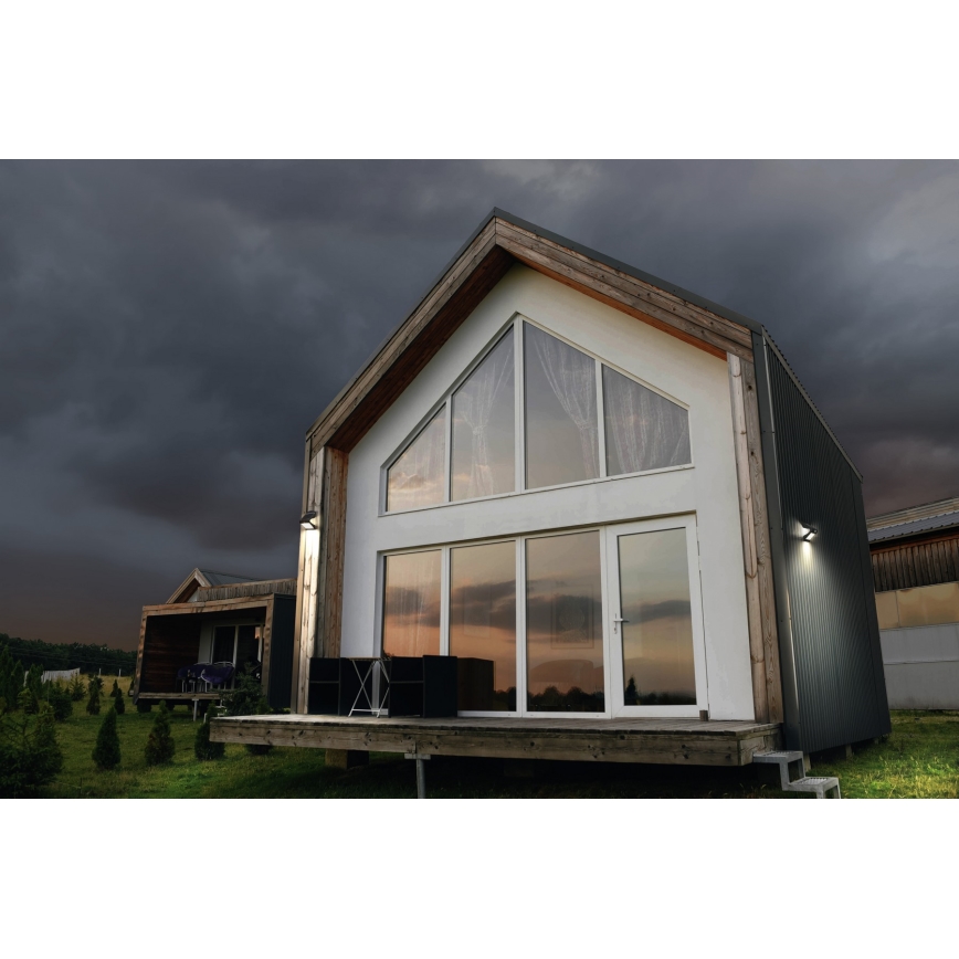 Ledvance - Applique murale solaire avec détecteur BUTTERFLY LED/8W/3,7V IP65