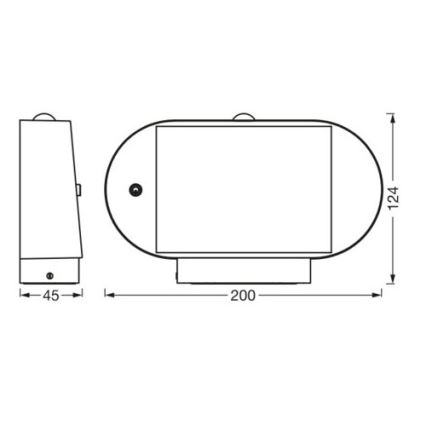 Ledvance-Applique murale solaire avec détecteur ENDURA STYLE LED/4W/3,7V IP44