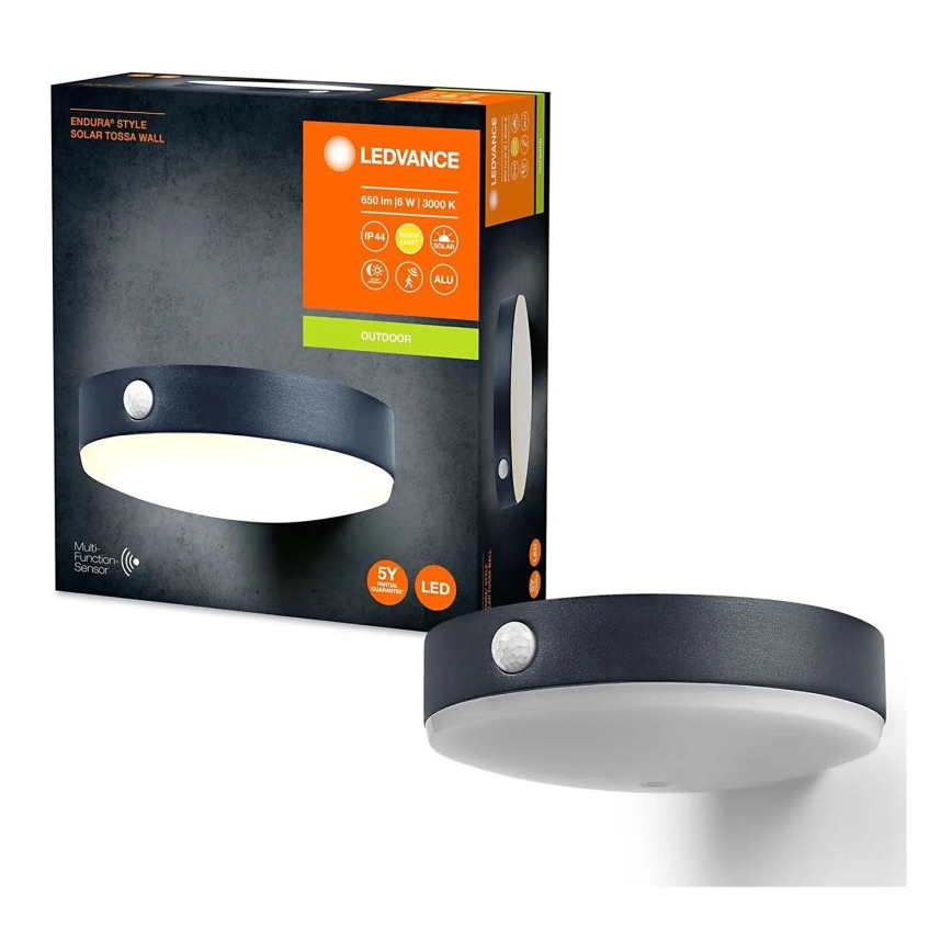 Ledvance - Applique murale solaire avec détecteur ENDURA STYLE LED/6W/3,7V 1420 mAh IP44