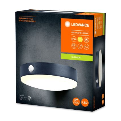 Ledvance - Applique murale solaire avec détecteur ENDURA STYLE LED/6W/3,7V 1420 mAh IP44