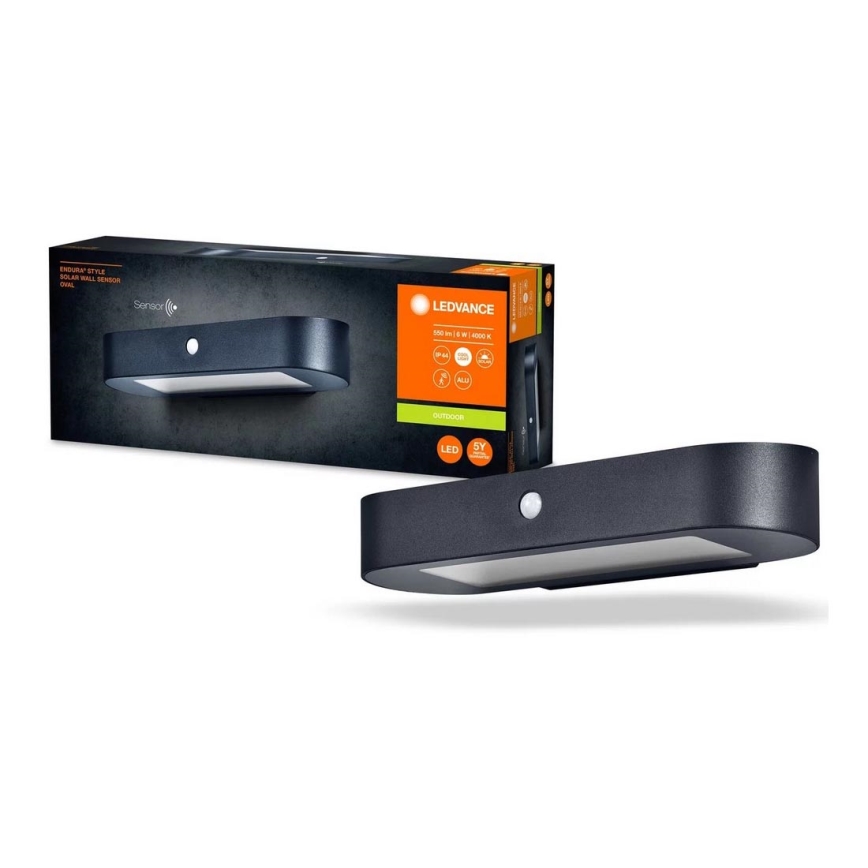Ledvance - Applique murale solaire avec détecteur ENDURA STYLE LED/6W/7,4V 2000 mAh IP44