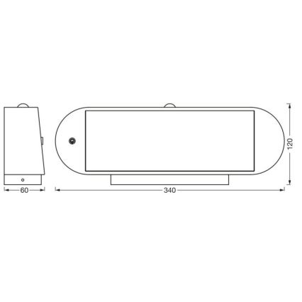 Ledvance - Applique murale solaire avec détecteur ENDURA STYLE LED/6W/7,4V 2000 mAh IP44