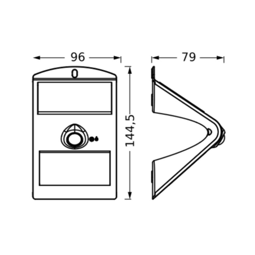 Ledvance - Applique murale solaire avec détecteur de mouvement et de crépuscule PAPILLON LED/1,5W/3,7V 1200 mAh IP65