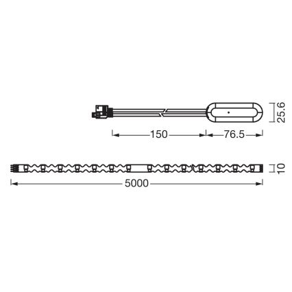 Ledvance - Bande LED RGB dimmable FLEX 5 m LED/10 W/230 V + télécommande