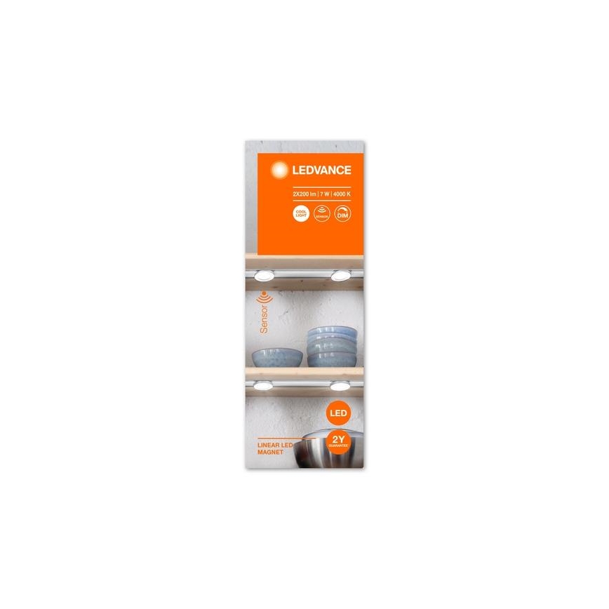 Ledvance - Eclairage de meuble à intensité variable avec détecteur LINEAR 2xLED/3,5W/230V