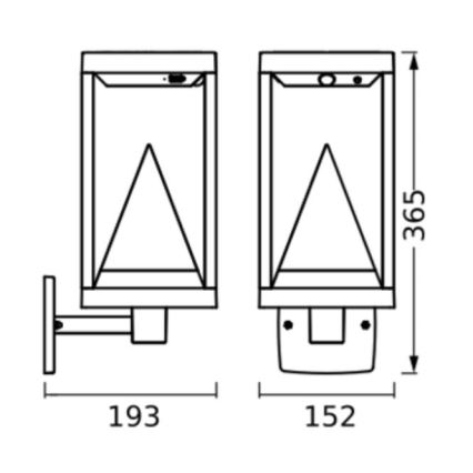 Ledvance - Applique solaire RGBW à intensité variable avec détecteur de mouvement et de crépuscule SMART+ ALPS LED/6W/3,7V 2200 mAh 3000K IP44