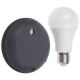 Ledvance - Enceinte intelligente Google Nest Mini + Ampoule à intensité variable LED RGBW SMART+ E27/9W/230V