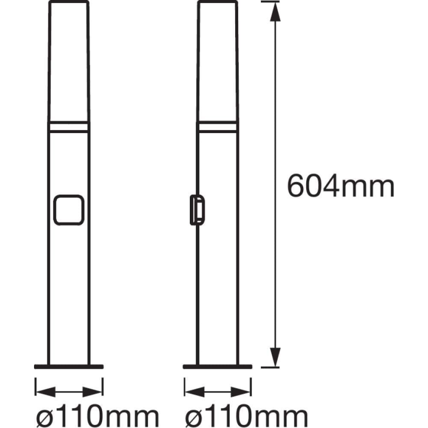 Ledvance - Lampadaire extérieur LED RGBW SMART+ FLARE LED/7,5W/230V IP44 Wi-Fi