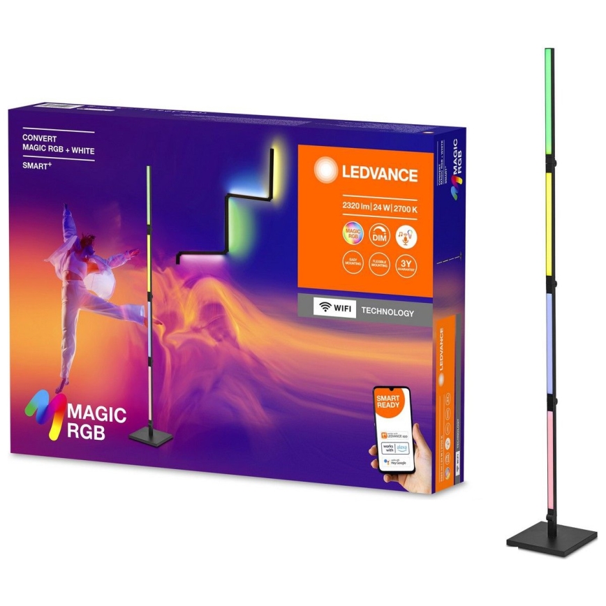 Ledvance -Lampadaire LED RGBW à intensité variable 2en1 SMART+ MAGIC LED/24W/230V Wi-Fi