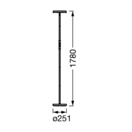 Ledvance - Lampadaire LED RGBW  à intensité variable SMART+ FLOOR LED/13,5W/230V 2700-5000K Wi-Fi